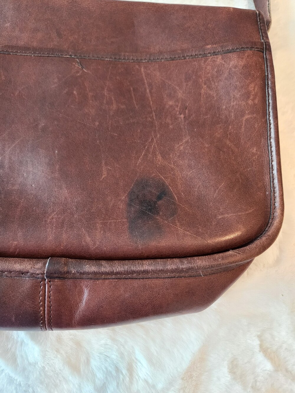 Coach Brown Leather Vintage Turnlock Crossbody Bag - Picture 7 of 13